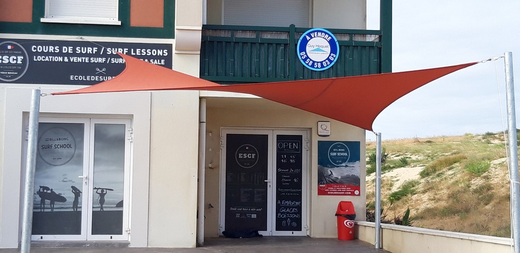 voile d'ombrage à vieux boucau