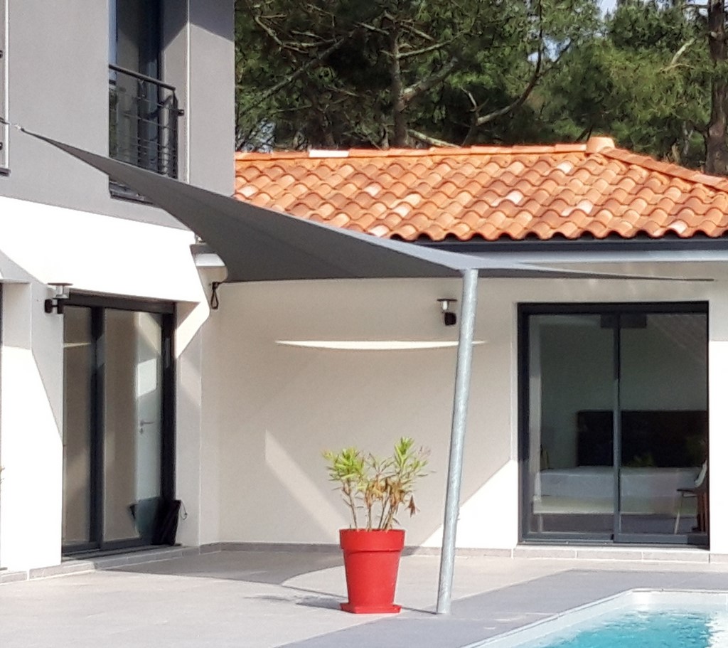 voile d'ombrage à Messanges