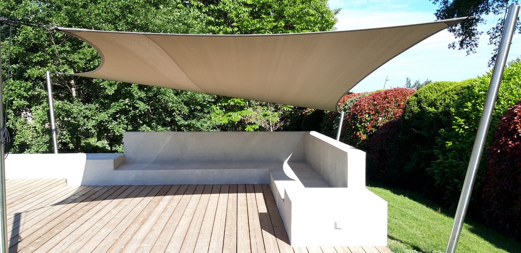 voile d'ombrage à Josse