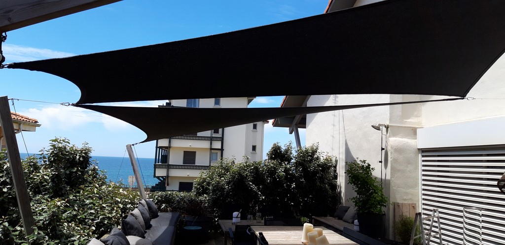 voile d'ombrage à Hossegor