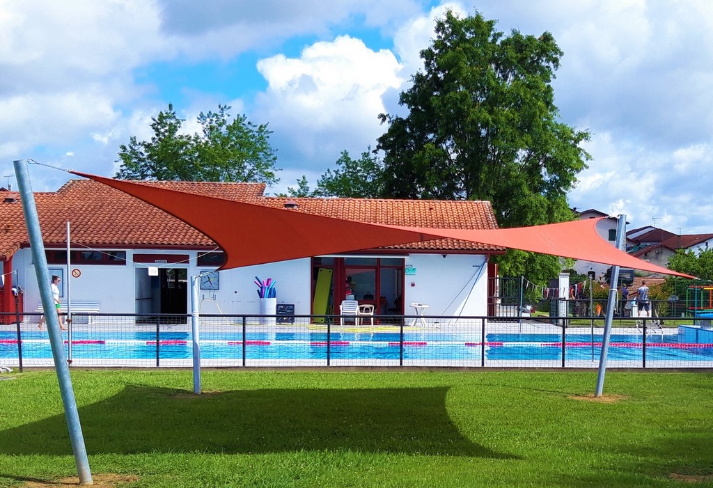 voile d'ombrage à Bidache