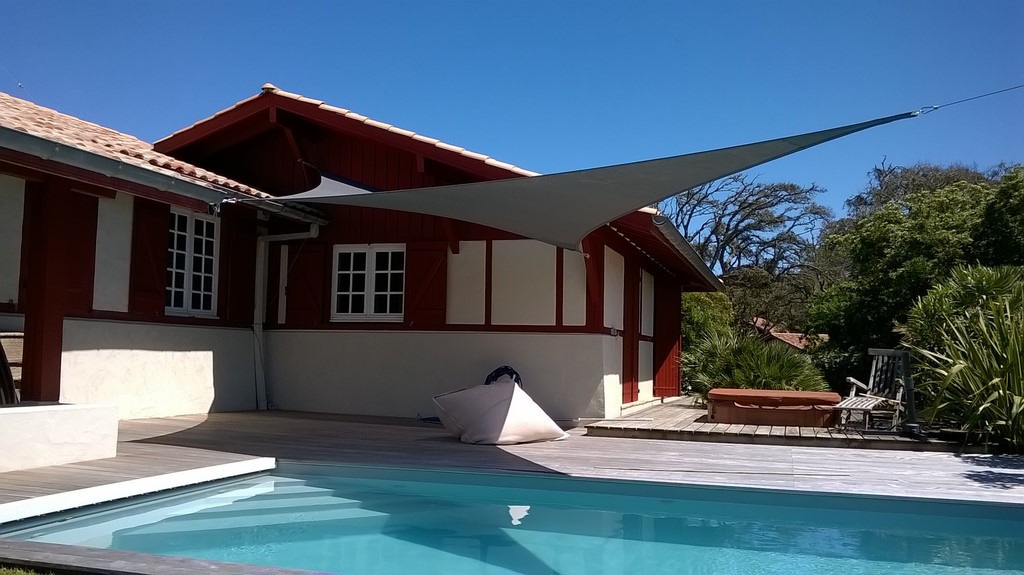 voile d'ombrage à Seignosse