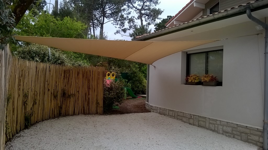 voile d'ombrage à Hossegor