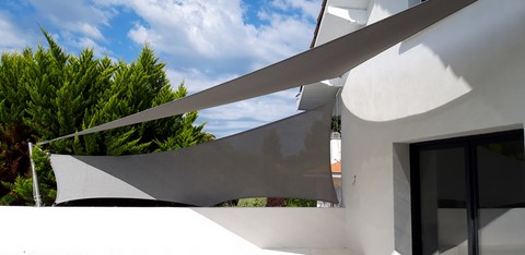 voile d'ombrage et voile brise vue Anglet