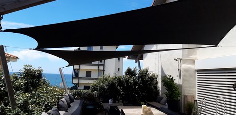 voile d'ombrage à Hossegor