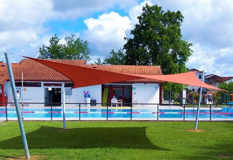 voile d'ombrage à Bidache