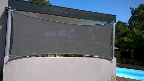 voile d'ombrage brise vue hossegor